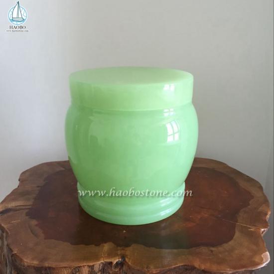 Jade Stone Cremation Urn