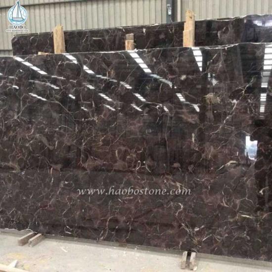 China Coffee Grid Granite Slab