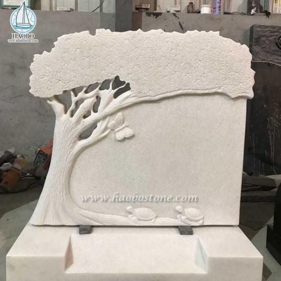 pierre tombale d'arbre blanc Han