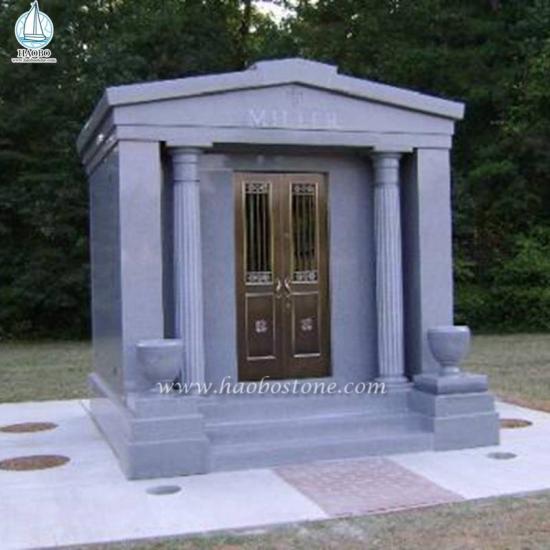 6 Crypts Natural Granite Cemetery Mausoleum