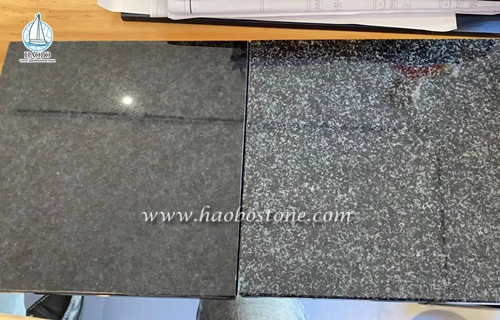 Nouveau matériau granit noir et gris de Haobo Stone.
